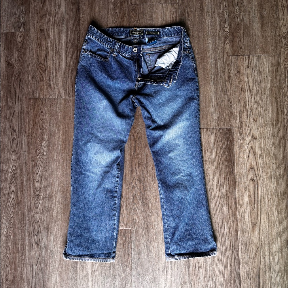 Vintage Eddie Bauer Relaxed Blue Cropped Denim Jeans